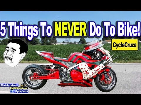 Things You Should Never Do To Motorcycle Motovlog Cyclecruza S