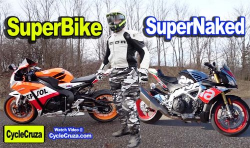 Superbike Vs SuperNaked Motorcycle CycleCruza S World