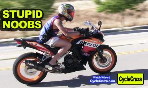 noob motorcycle rider