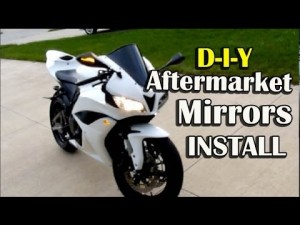 How To Install Aftermarket Mirrors with Integrated Turn ... ducati 750 sport wiring diagram 